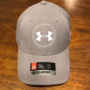 New With Tags Under Armor Gray Golf Hat Sz L/XL